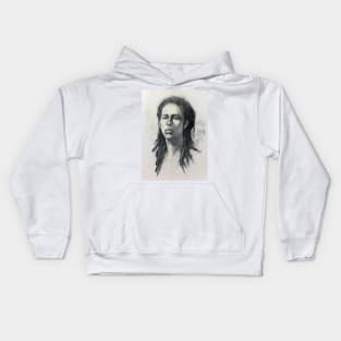 Portrait of Ash Kids Hoodie